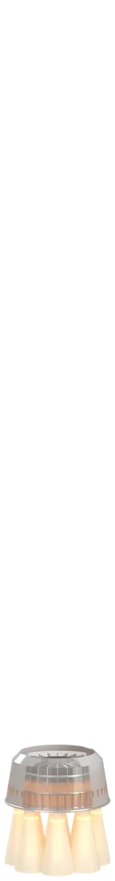 The vehicle in profile, opening stage by stage